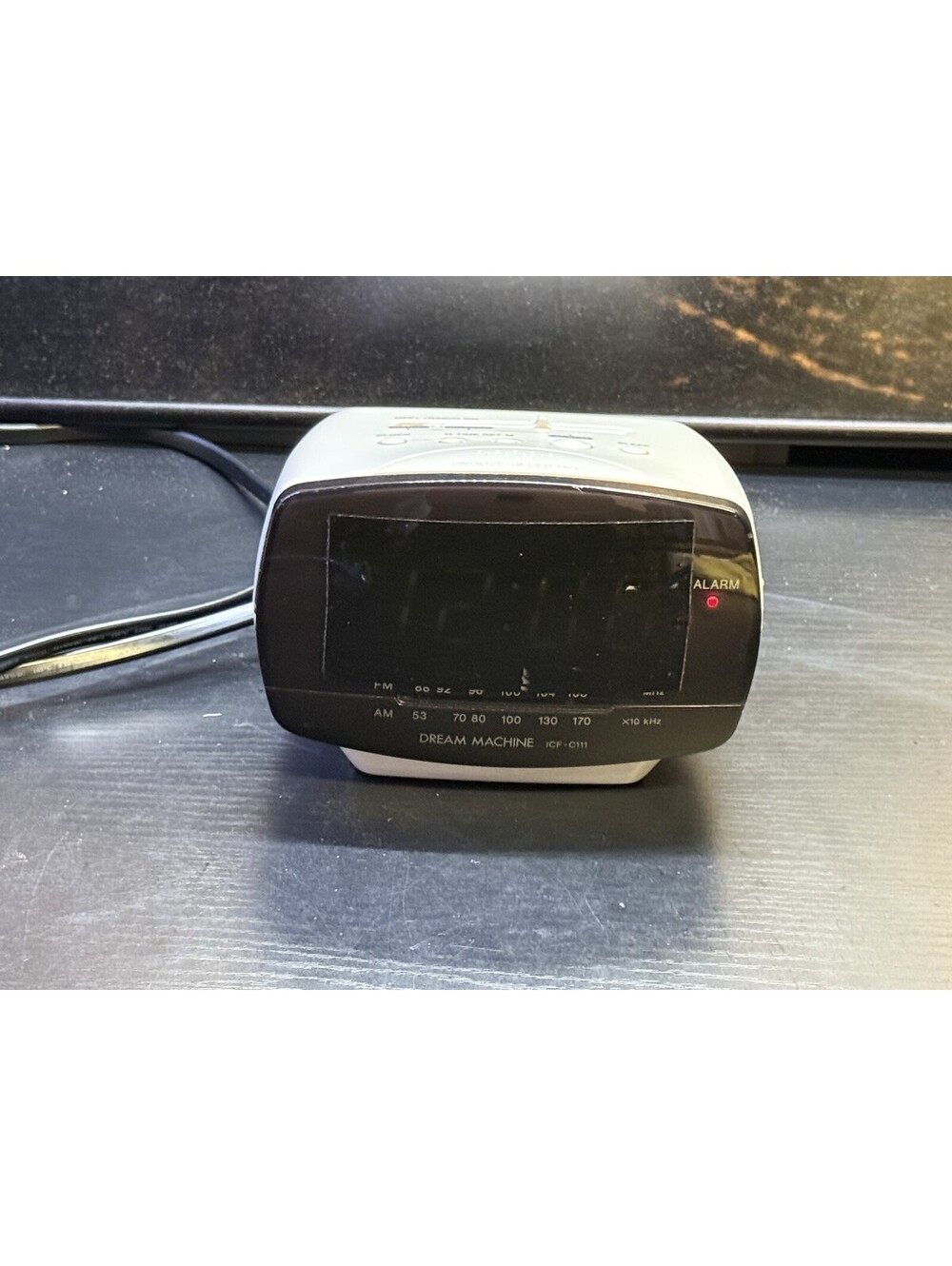 Vintage Sony Dream Machine ICF-C111 AM/FM Alarm Clock Radio White Tested
